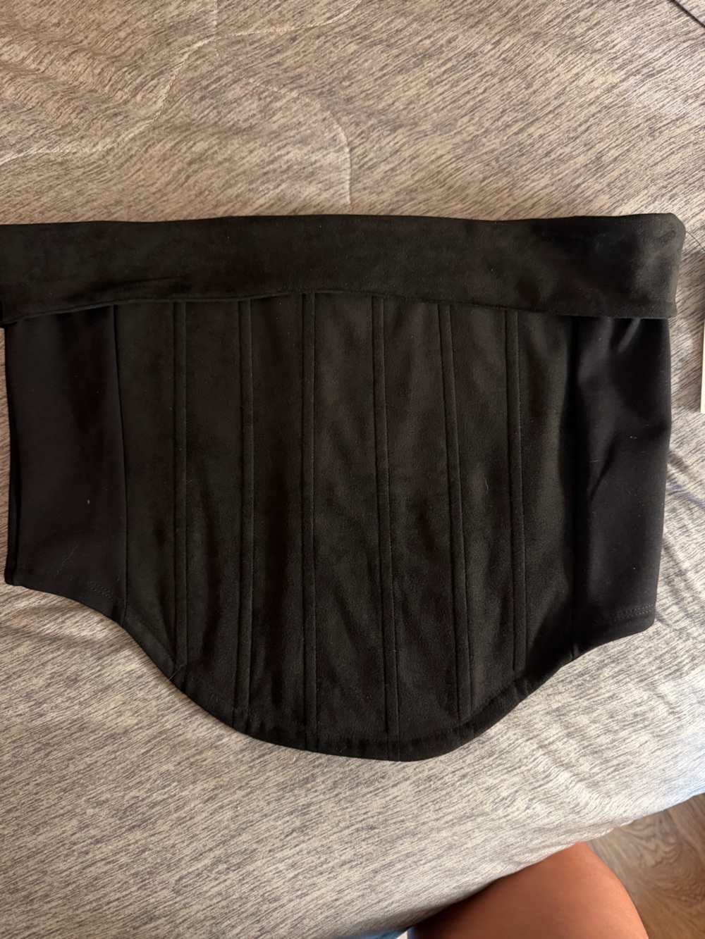 Steele black corset bustier structured top size XL
